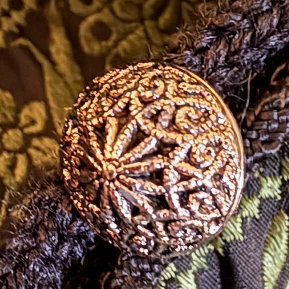 Dale of Norway Norwegian L Wool Cardigan Sweater Green/Black Shorter Length - Picture 11 of 11